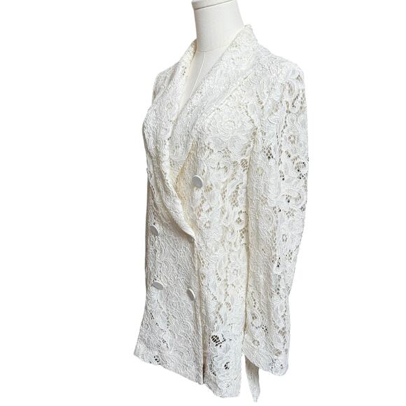 Zara White Lace Jacket - Picture 8 of 10